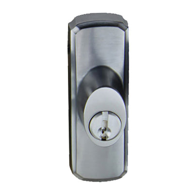 Andersen Perma-Shield Gliding Door Key Lock - Right-Handed - Brushed Chrome - Newbury Outside Keylock with Housing - Schlage Key Way - 1999 to Present