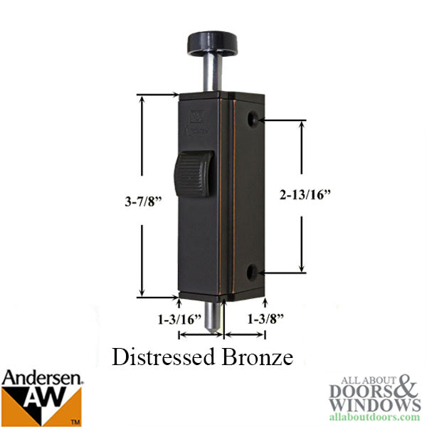 Andersen Auxiliary Foot Bolt Lock for Frenchwood Gliding Doo