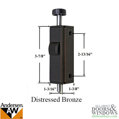 Andersen Auxiliary Foot Bolt Lock for Frenchwood Gliding Doo
