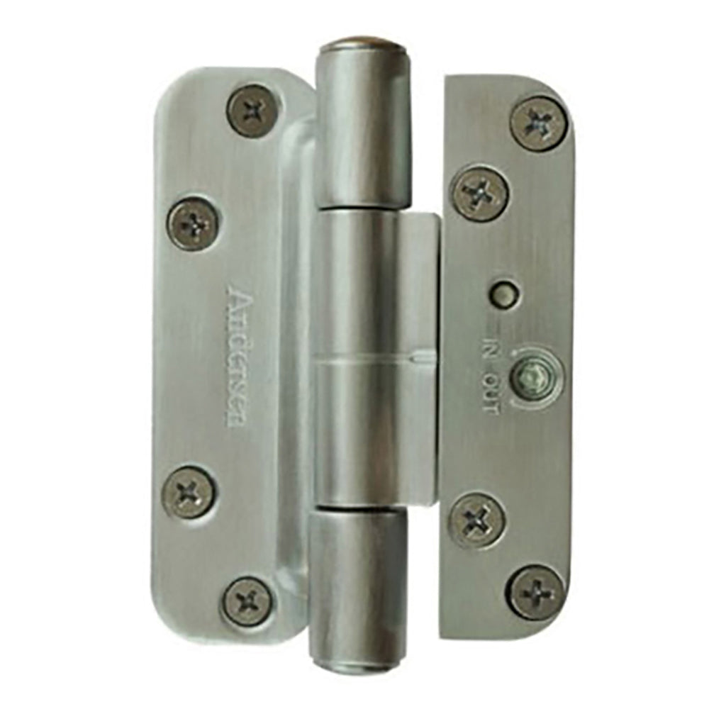 Andersen 3 Hinge Kit, Left Hand (2005-Present) - Brushed Chrome