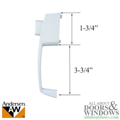 Handle & Closure Set, Andersen Insect Screen Door- White