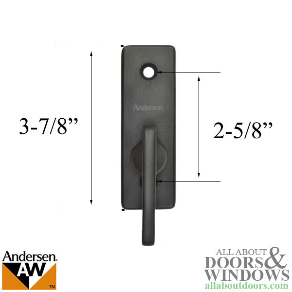 Andersen Frenchwood Gliding Door - Thumb Latch - Anvers/Insi
