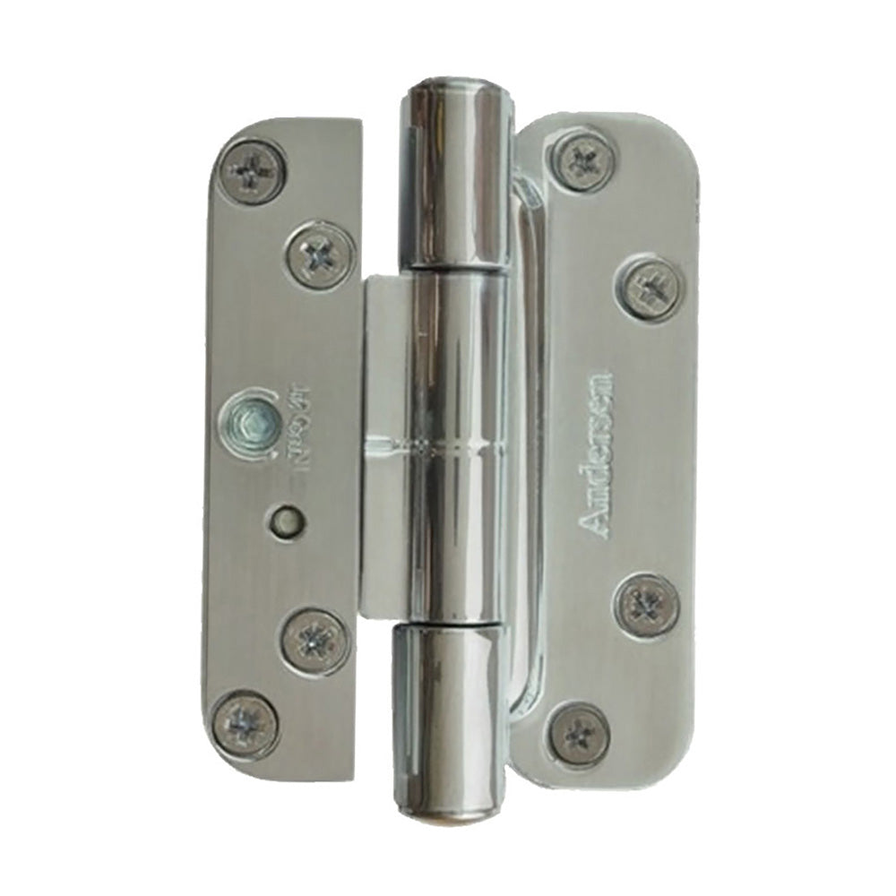 Andersen Single Hinge, Left Hand (2005-Present) - Brushed Chrome
