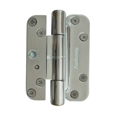 Andersen Single Hinge, Left Hand (2005-Present) - Brushed Chrome