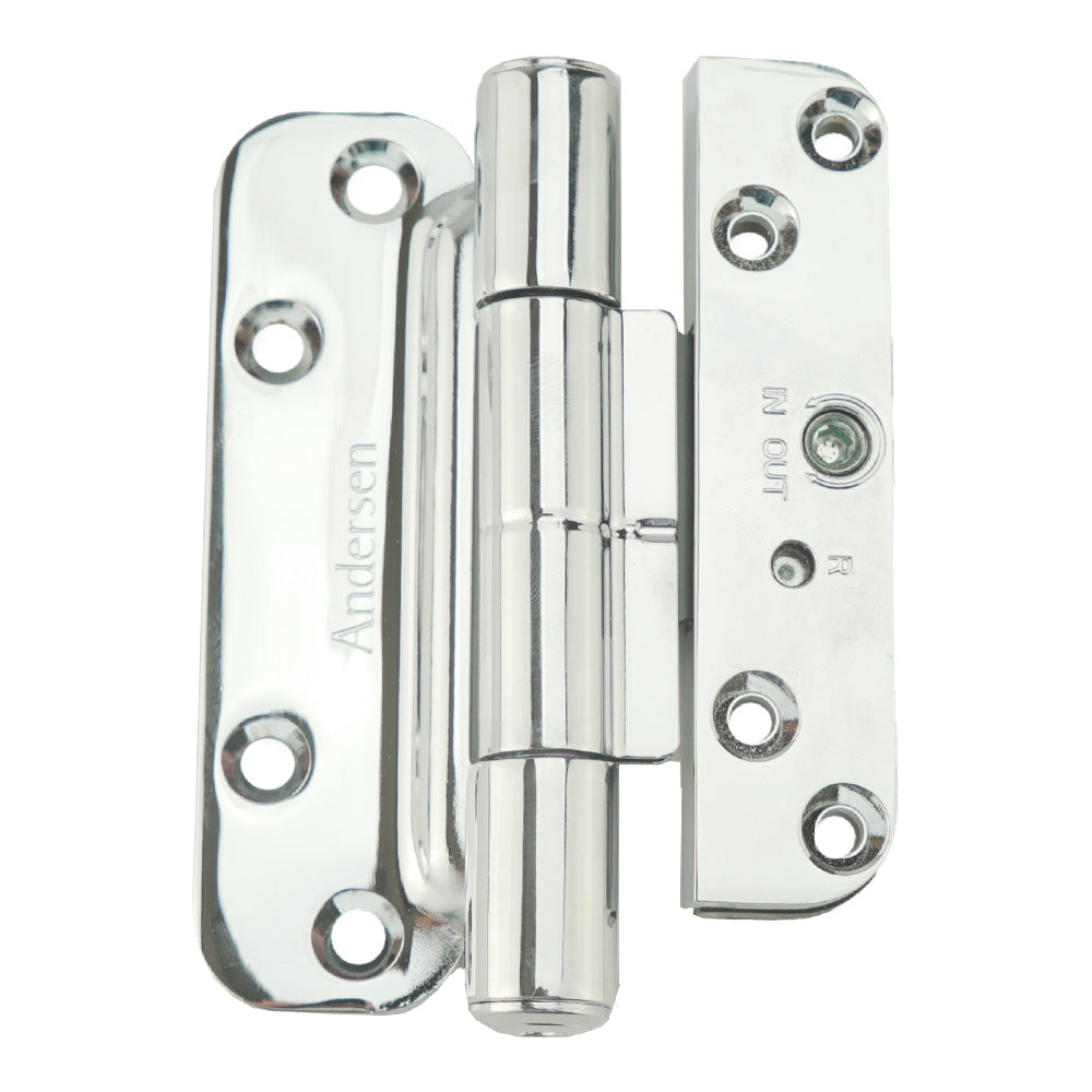 Andersen Single Hinge, Left Hand (2005-Present) - Polished Chrome