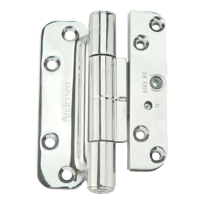 Andersen Single Hinge, Left Hand (2005-Present) - Polished Chrome