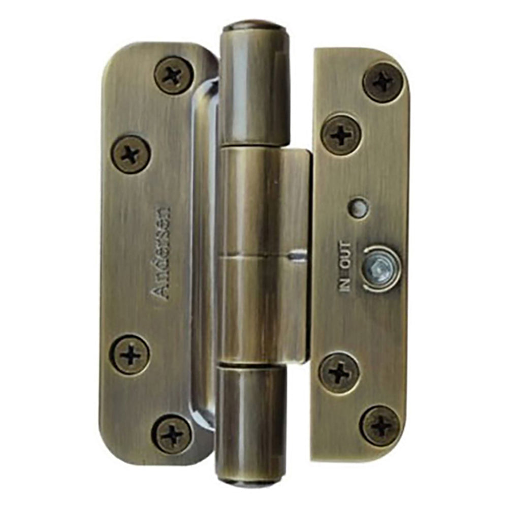 Andersen 3 Hinge Kit, Left Hand (2005-Present) - Antique Brass