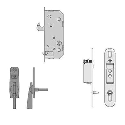 Conversion Kit, Andersen 2 Panel Reach Out - Antique Brass