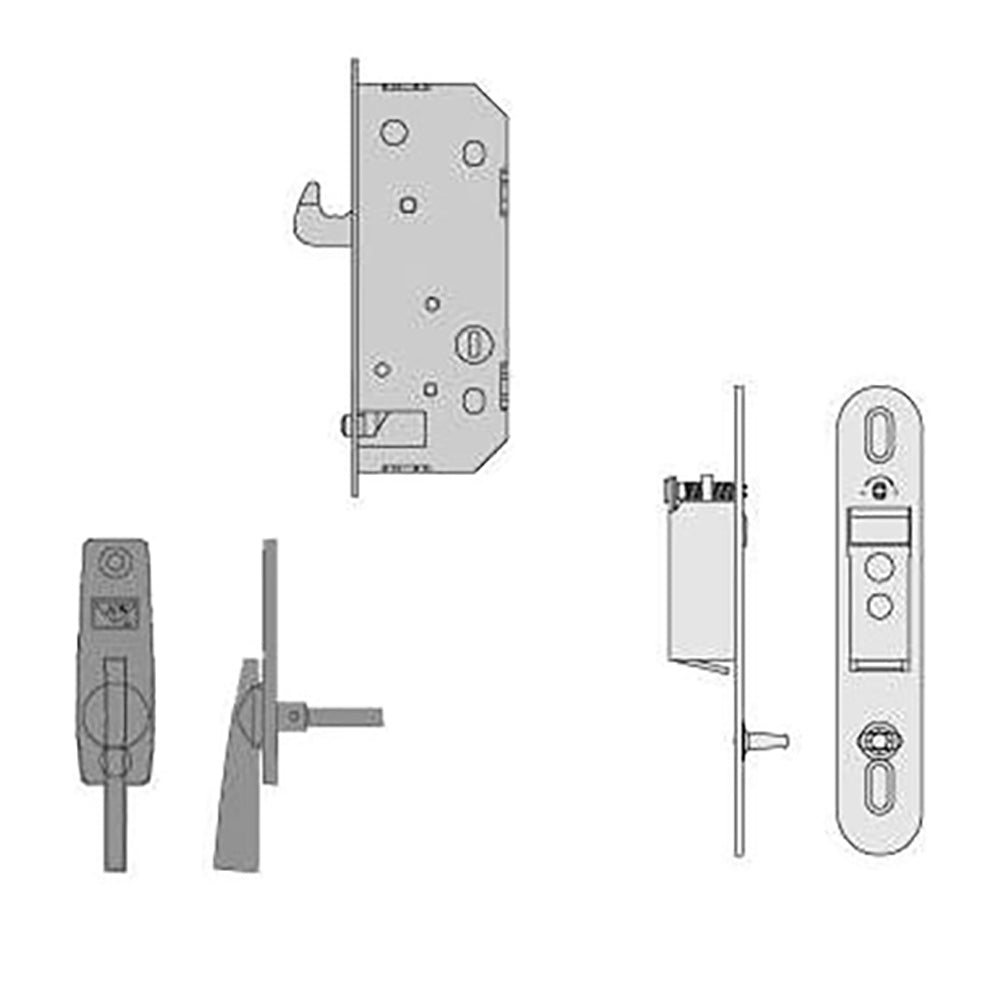 Conversion Kit, Andersen 2 Panel Reach Out - Antique Brass