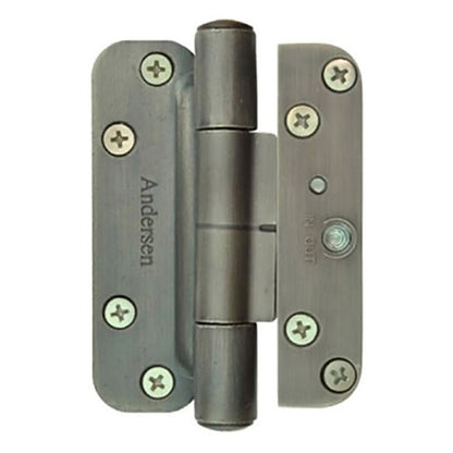 Andersen Single Hinge, Left Hand (2005-Present) - Distressed Nickel