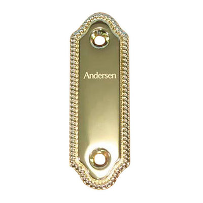 Andersen Frenchwood Gliding Door - Cover/Logo Plate - Whitmo