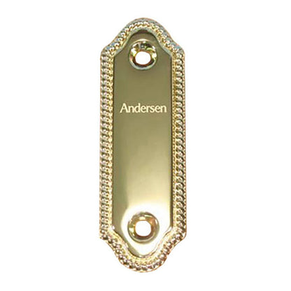 Andersen Frenchwood Gliding Door - Cover/Logo Plate - Whitmo