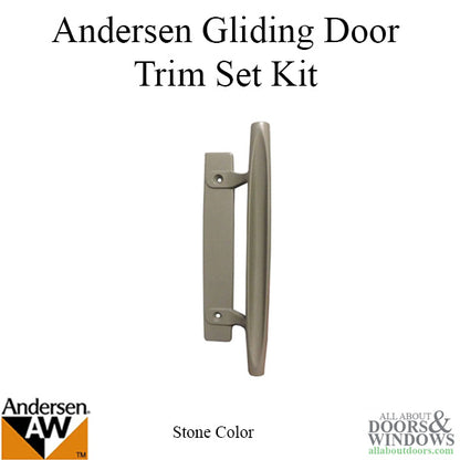 Andersen Gliding Door Reachout Trim Set - Stone