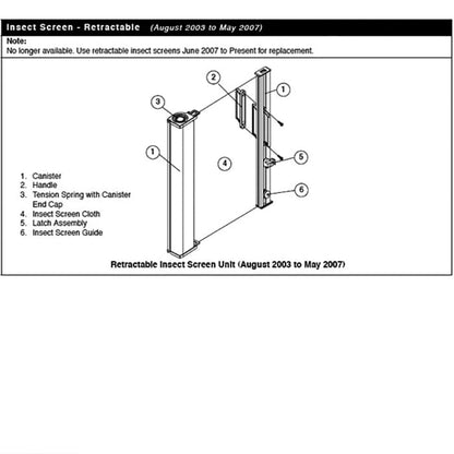 Andersen Frenchwood Gliding Doors - Retainer w/Screws - Retr