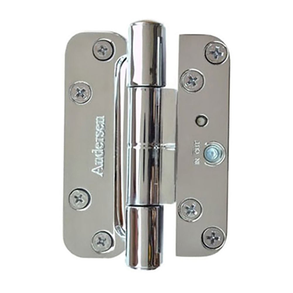 Andersen 4 Hinge Kit, Left Hand (2005-Present) - Polished Chrome