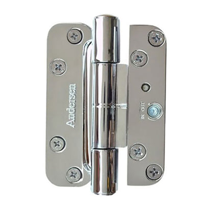 Andersen 4 Hinge Kit, Left Hand (2005-Present) - Polished Chrome