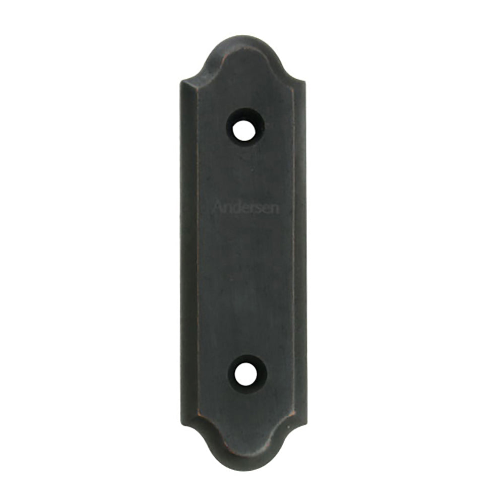Andersen Gliding Door Cover Plate, Encino Style - Distressed Bronze