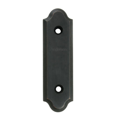 Andersen Gliding Door Cover Plate, Encino Style - Distressed Bronze