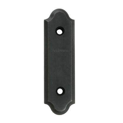 Andersen Gliding Door Cover Plate, Encino Style - Distressed Bronze