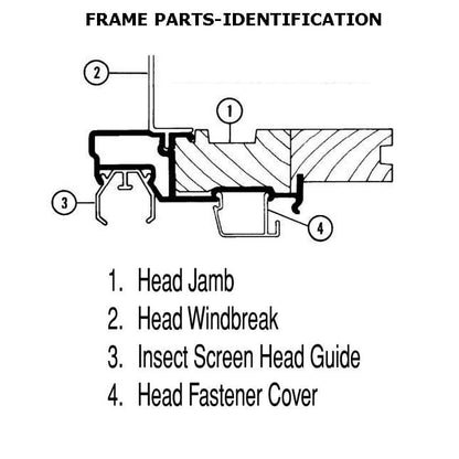 Andersen - Frenchwood Hinged Patio Door Screen Track - FWH80