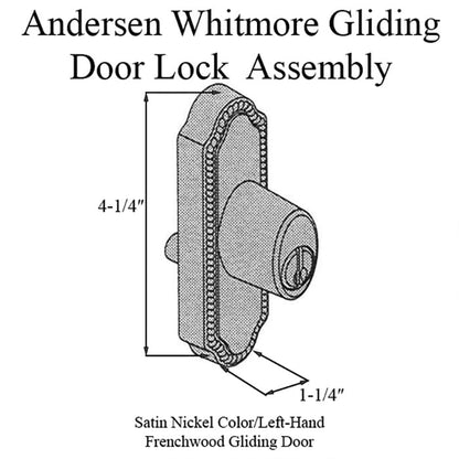Andersen Window - Frenchwood Gliding Door - Keyed Lock - LH