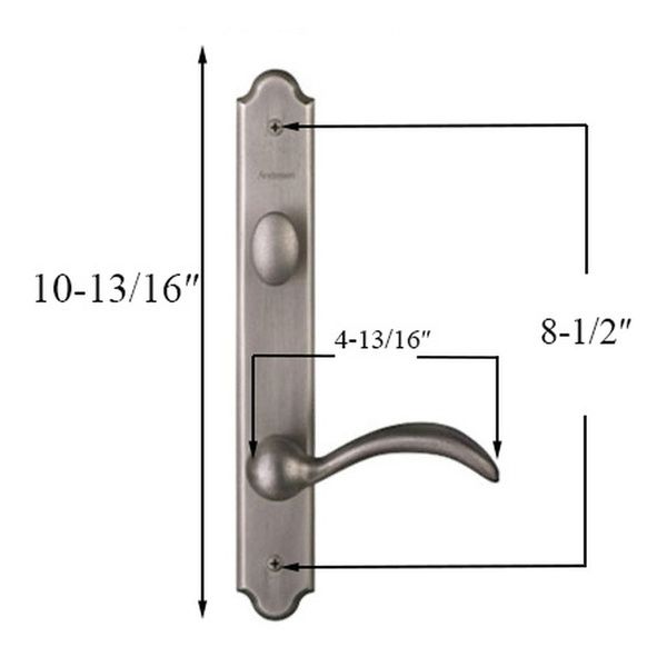 Andersen Encino Hardware Kit, Active Single Door - Distressed Nickel
