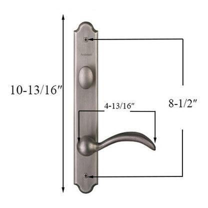 Andersen Encino Hardware Kit, Active Single Door - Distressed Nickel