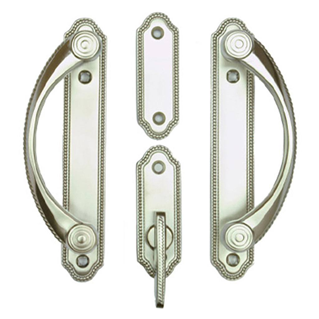 Andersen Whitmore 2-Panel Gliding Door Interior/Exterior Trim Hardware - Satin Nickel