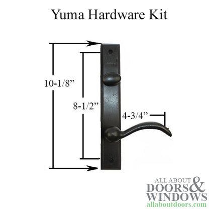 Andersen Yuma Double Door Hardware Kit - Non-Keyed - Distressed Bronze