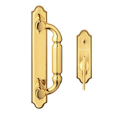 Andersen Frenchwood Gliding Door Trim Covington, 2 Panel Interior & Exterior - Polished Brass