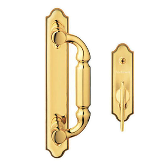 Andersen Frenchwood Gliding Door Trim Covington, 2 Panel Interior & Exterior - Polished Brass