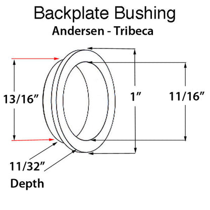 Bushing, 3/4 Diameter Handle, Andersen Tribeca Series - Whit