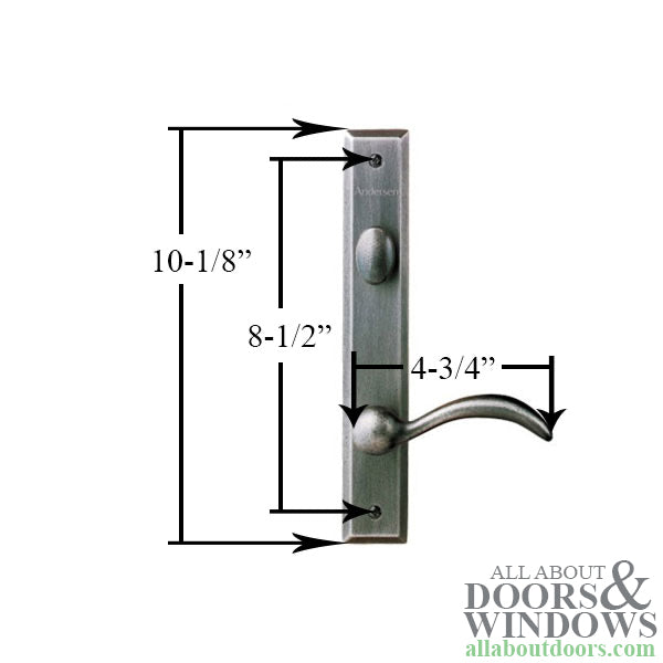 Andersen Yuma Double Door Hardware Kit - Distressed Nickel