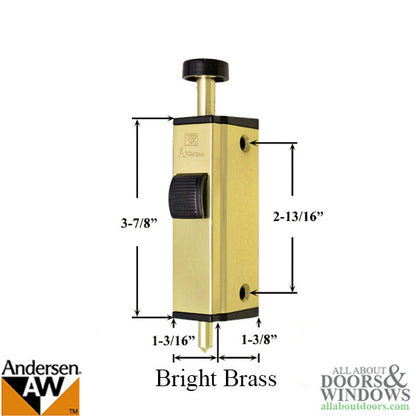 Andersen Auxiliary Foot Bolt Lock for Frenchwood Gliding Doo