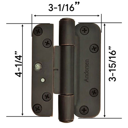 1 Hinge Kit, 2005-Present Andersen FWH Right Hand Door - Dis
