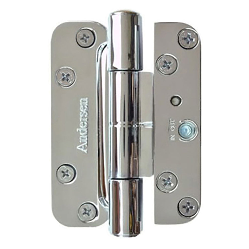 Andersen 3 Hinge Kit, Left Hand (2005-Present) - Polished Chrome
