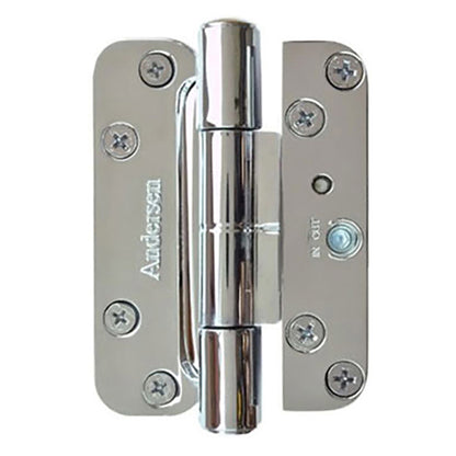 Andersen 3 Hinge Kit, Left Hand (2005-Present) - Polished Chrome
