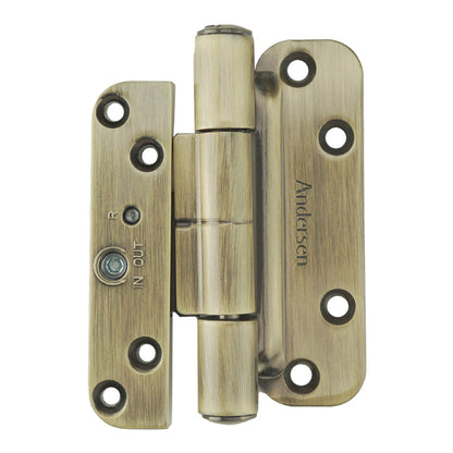 Andersen Single Hinge, Left Hand (2005-Present) - Antique Brass