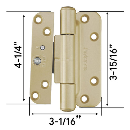 Andersen 2005-Present Hinge, Right Hand - Brassy Gold Tone