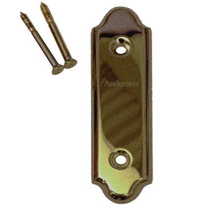 Andersen Gliding Door Cover Plate, Covington Style - Antique Brass