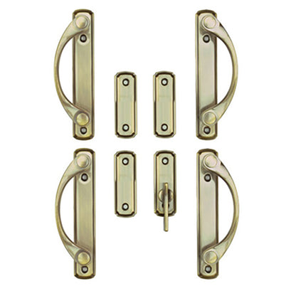 Andersen Newbury 4 Panel Gliding Door Hardware Set - Antique Brass