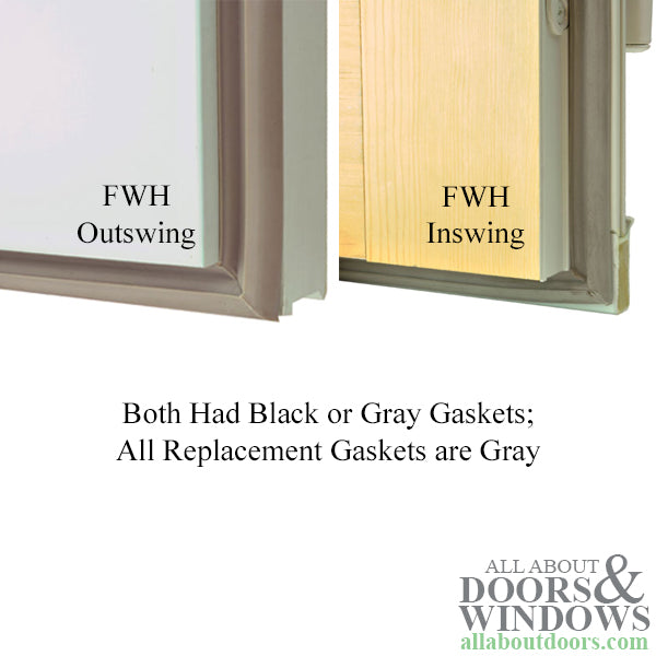 Andersen Frenchwood Inswing Gasket Weatherstrip, Size 2168 - Gray