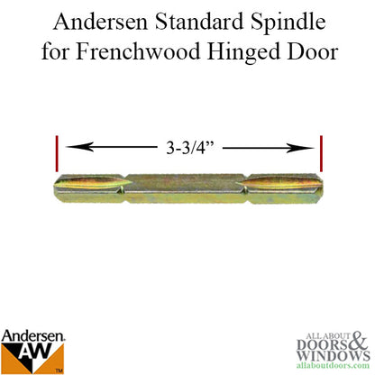 Andersen 3-3/4 Standard Spindle, Frenchwood Hinged Door