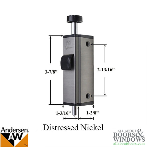 Andersen Auxiliary Foot Bolt Lock for Frenchwood Gliding Doo