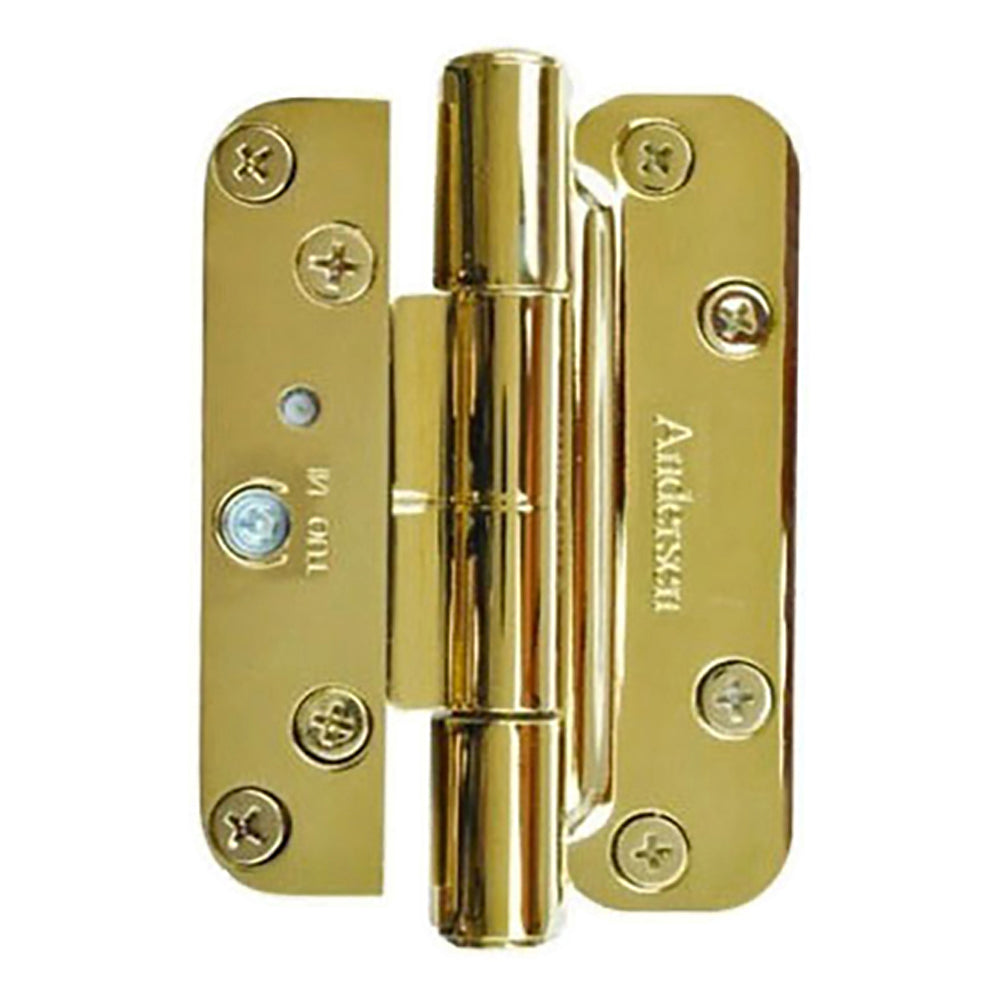 3 Hinge Kit, 2005-Present Andersen FWH Right Hand Door - Bright Brass