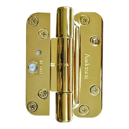 3 Hinge Kit, 2005-Present Andersen FWH Right Hand Door - Bright Brass