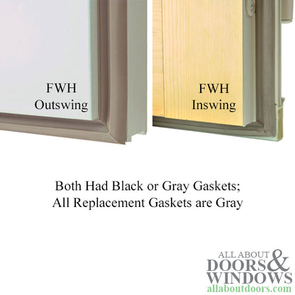 Andersen Frenchwood Inswing Gasket Weatherstrip, Size 2980 - Gray