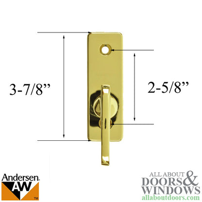 Andersen Frenchwood Gliding Door - Thumb Latch - Anvers/Insi