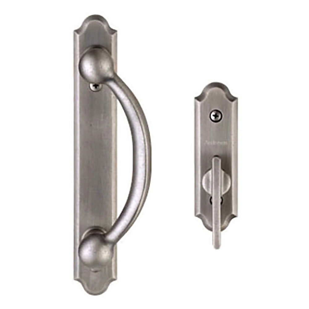 Andersen Frenchwood Gliding Door Trim Encino, 2 Panel Interior & Exterior - Distressed Nickel