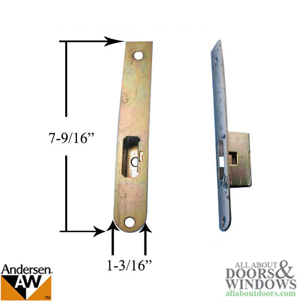 Andersen Hook Bolt Receiver - Upper PA/ Lower AP , FWH Door